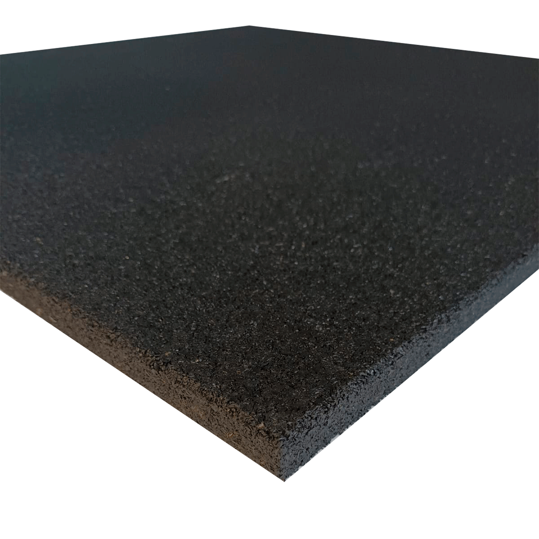 Piso de caucho reciclado antideslizante gimnasios crossfit placa 1x1mt 20mm
