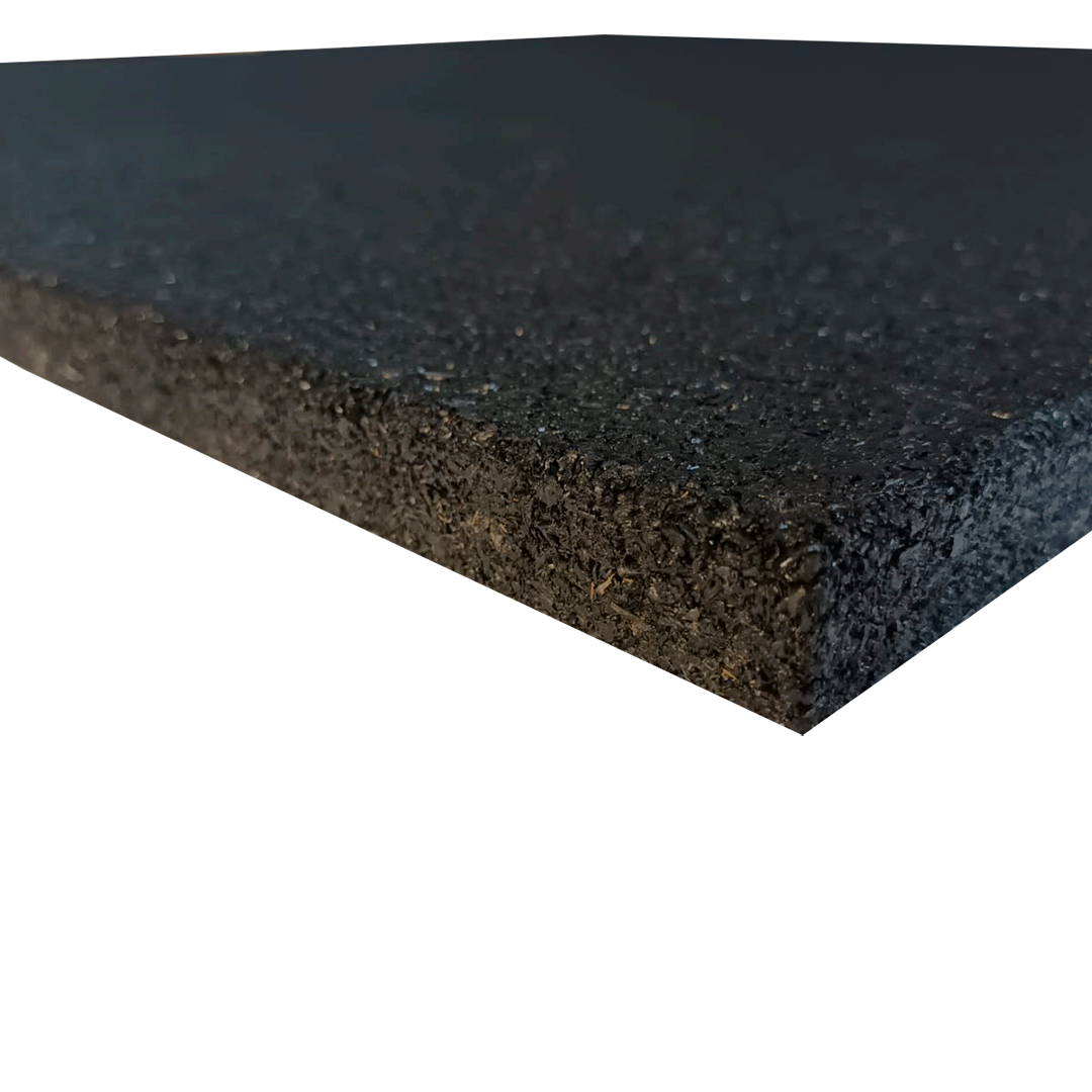 Piso de caucho reciclado antideslizante gimnasios crossfit placa 1x1mt 20mm