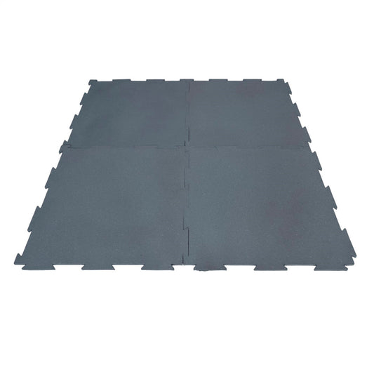 Piso de Caucho 50x50cm Gris 10mm encastrable 1m2