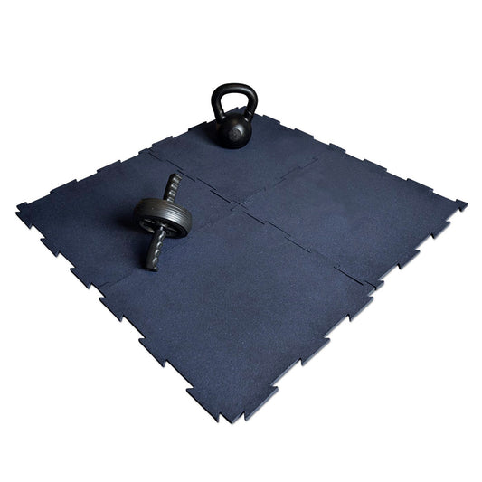 Piso de Caucho 50x50cm Azul 7mm encastrable 1m2