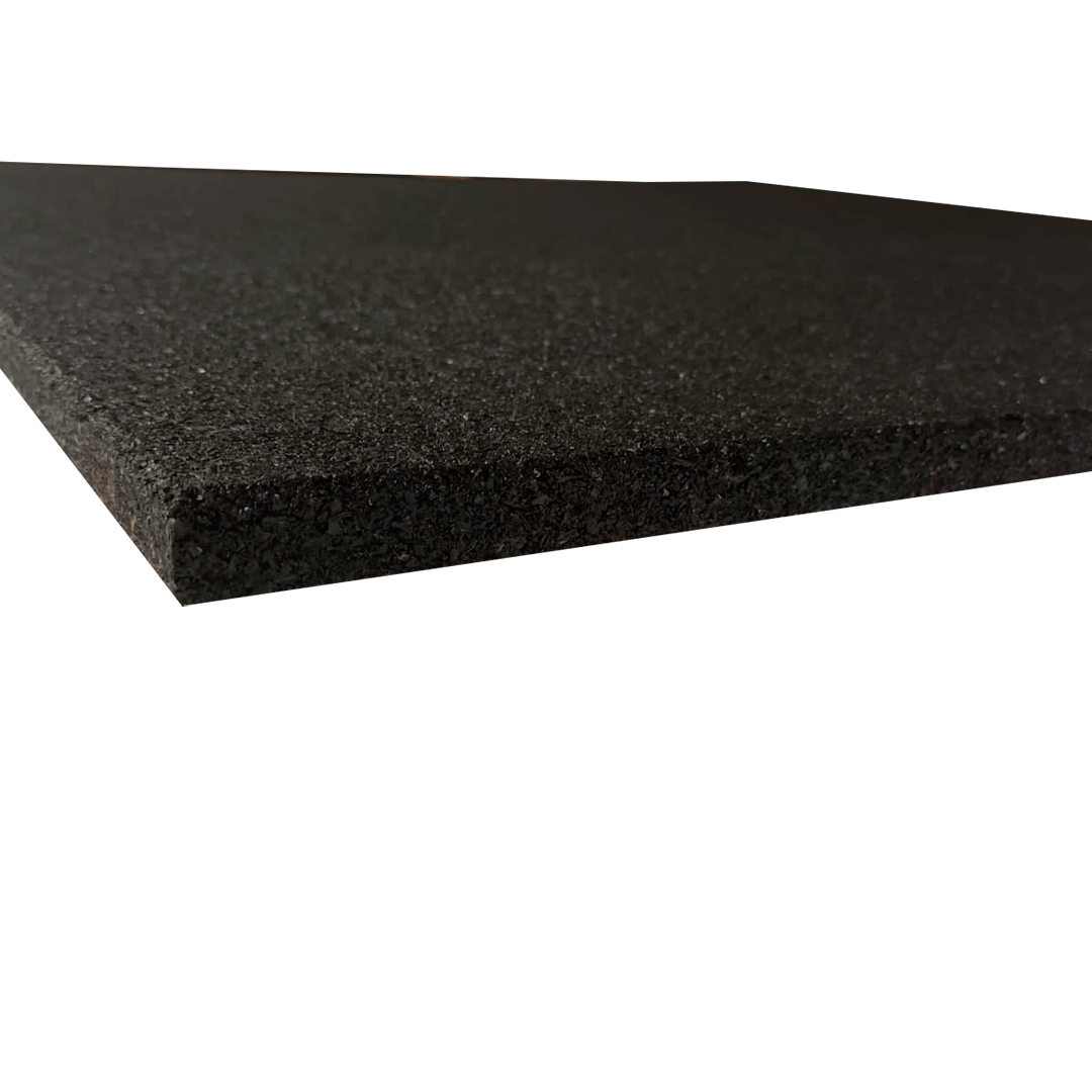 Piso de caucho reciclado antideslizante gimnasios crossfit placa 1x1mt 20mm