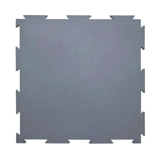 Piso de Caucho 50x50cm Gris 10mm encastrable 1m2
