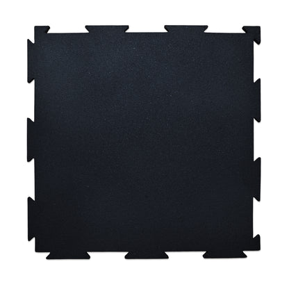 Piso de Caucho 50x50cm Negro 10mm encastrable 1m2