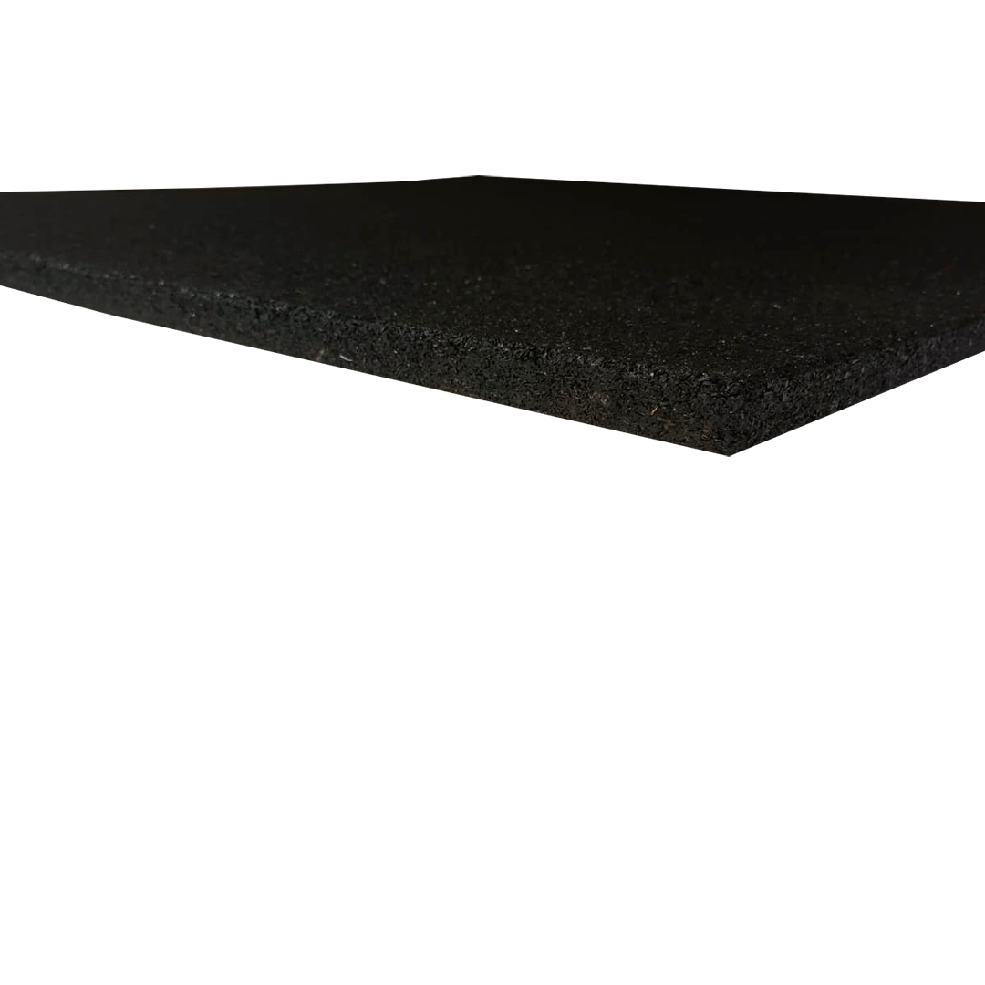 Piso de caucho reciclado antideslizante gimnasios crossfit placa 1x1mt 20mm