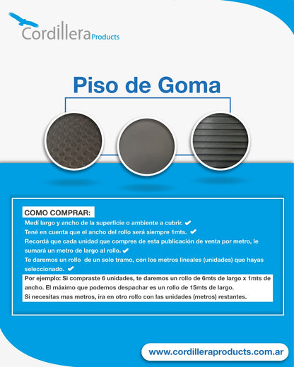 Piso de goma moneda 3mm venta por metro rollo 1mt de ancho